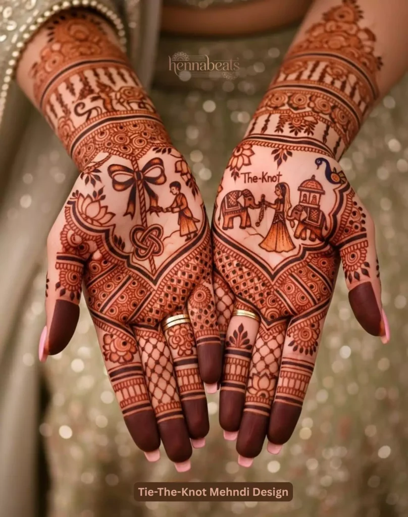 Tie-The-Knot Mehndi Design