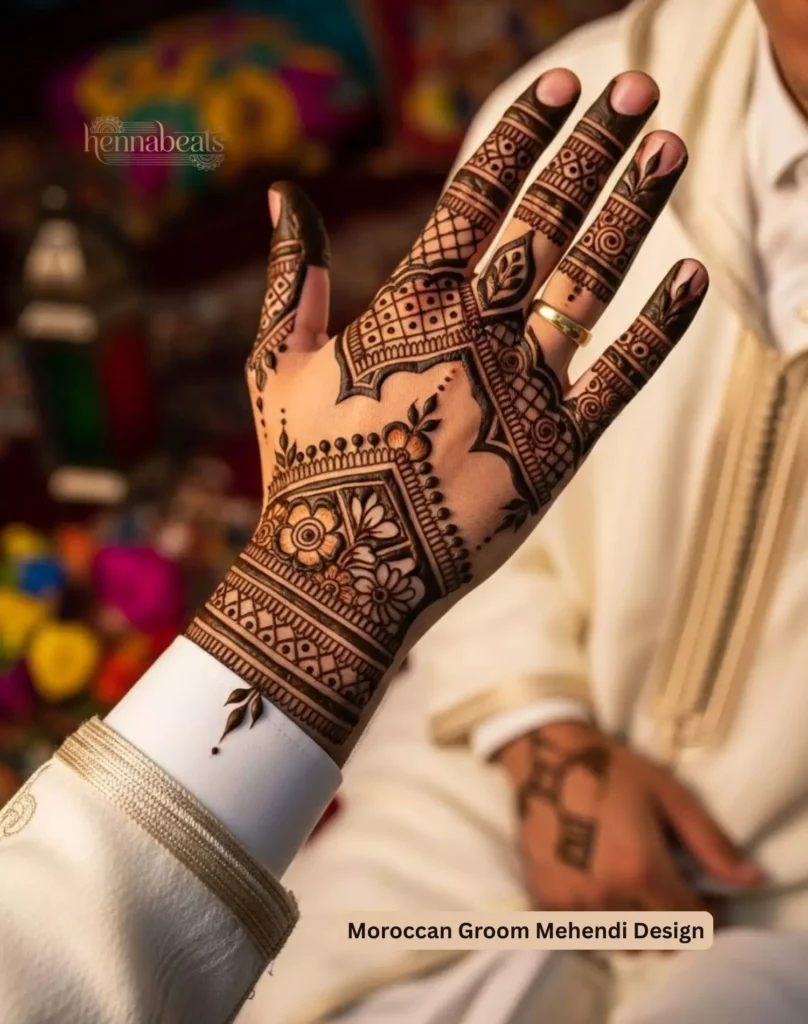 Moroccan Groom Mehendi Design