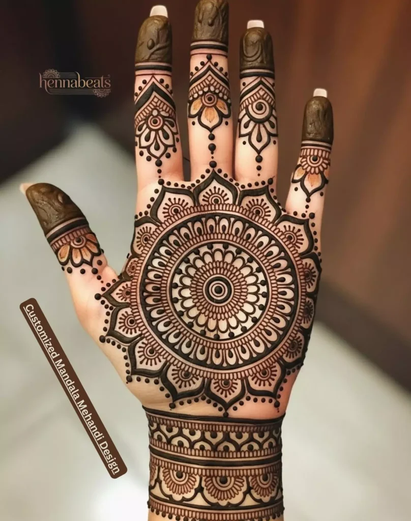 Customized Mandala Mehandi Design