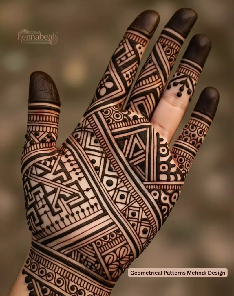 Geometrical Patterns Mehndi Design