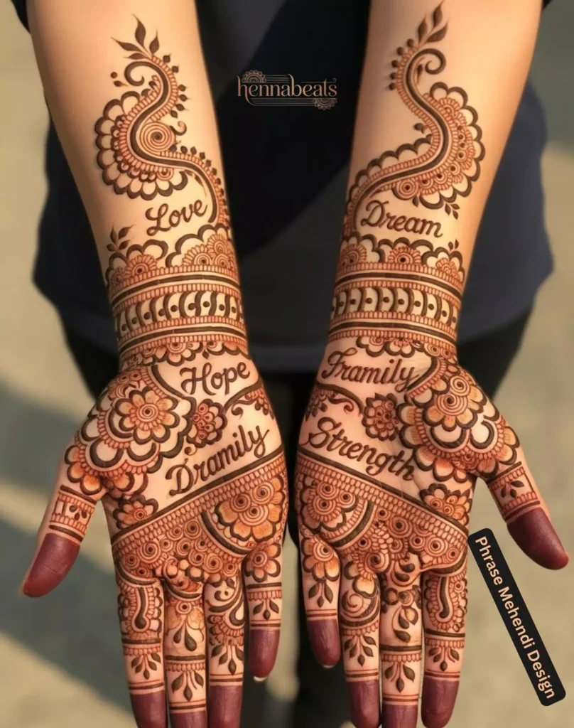 Phrase Mehendi Design