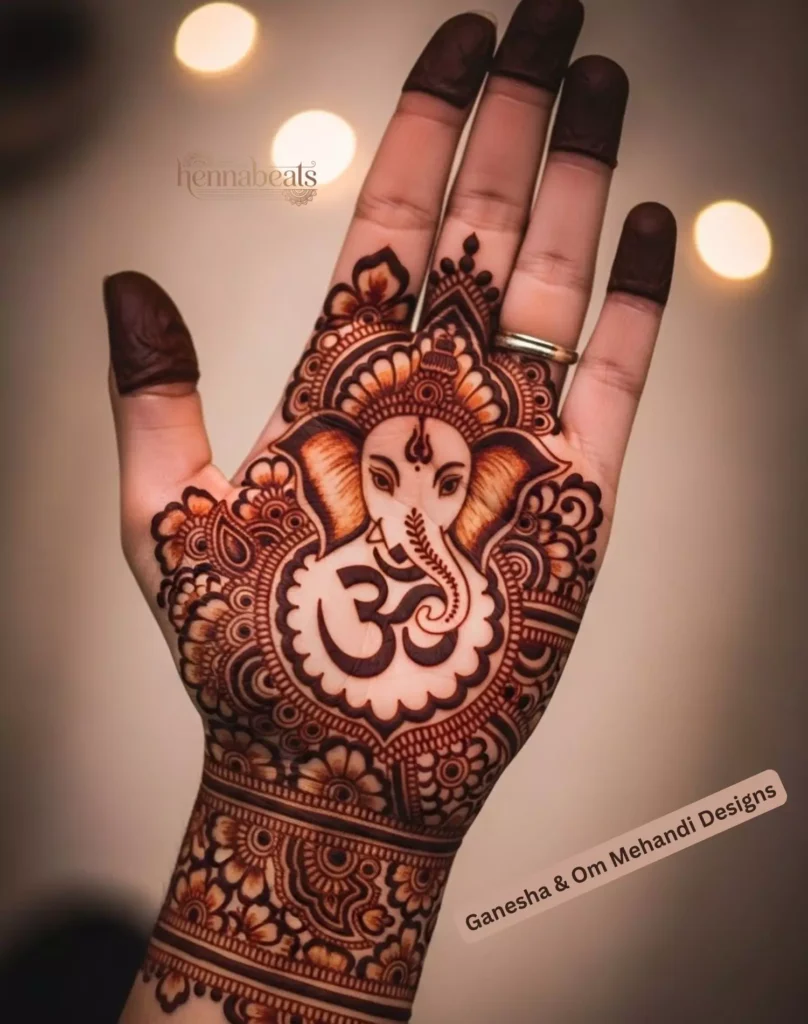 Ganesha & Om Mehandi Designs