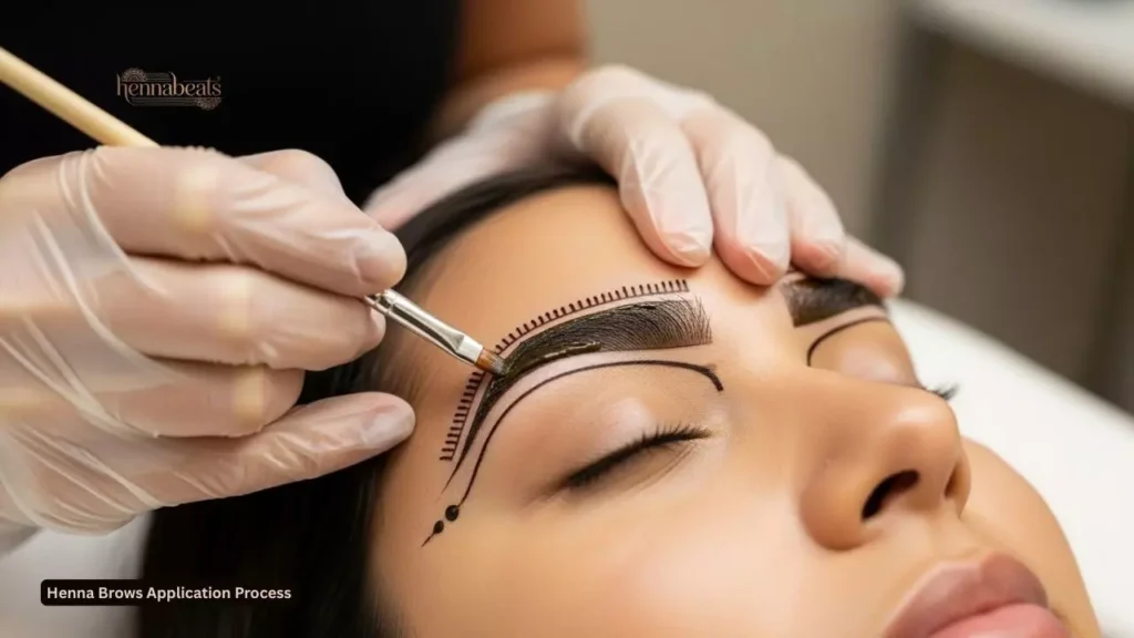 Henna Brows Application Process