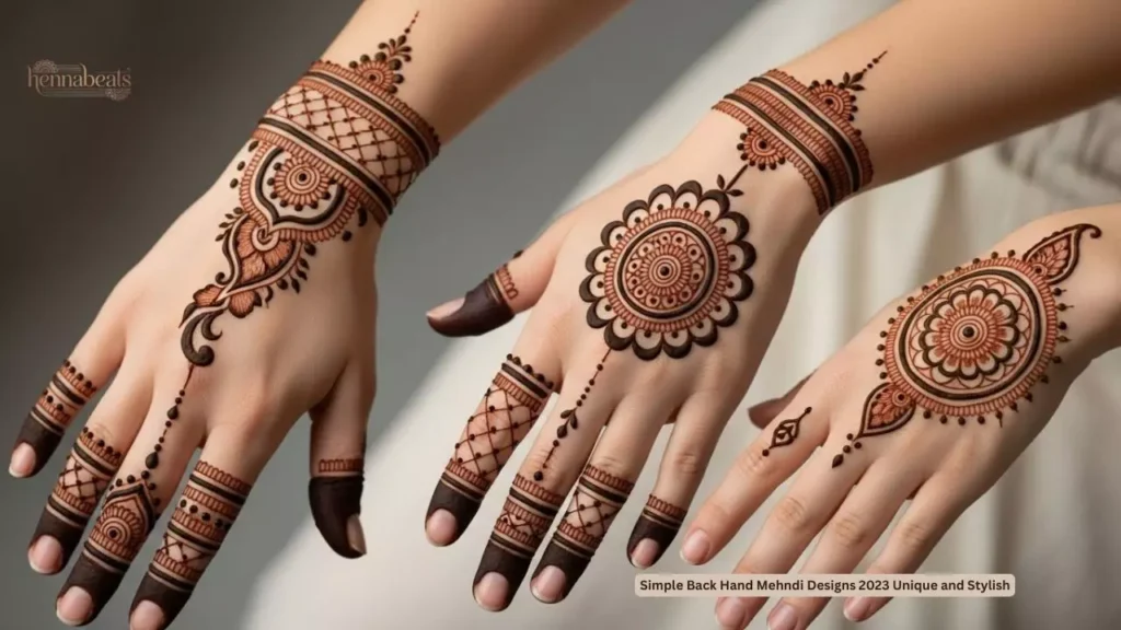Simple Back Hand Mehndi Designs 2023 Unique and Stylish
