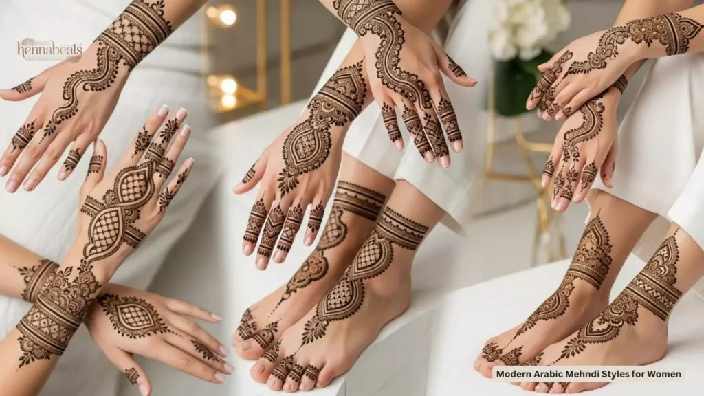 Modern Arabic Mehndi Styles for Women