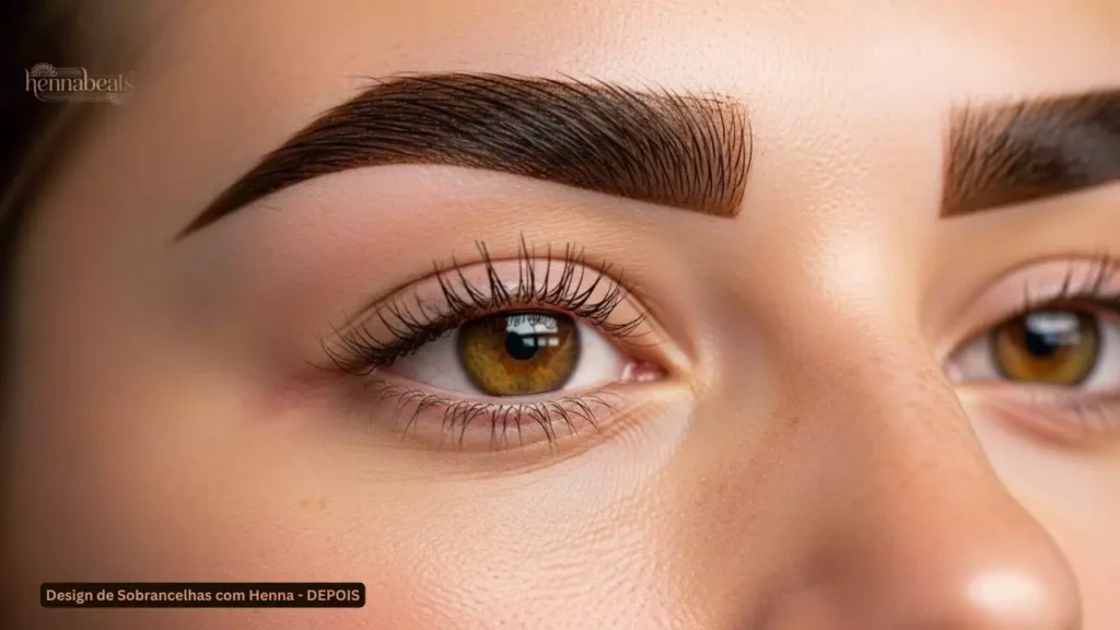 Design de Sobrancelhas com Henna - DEPOIS