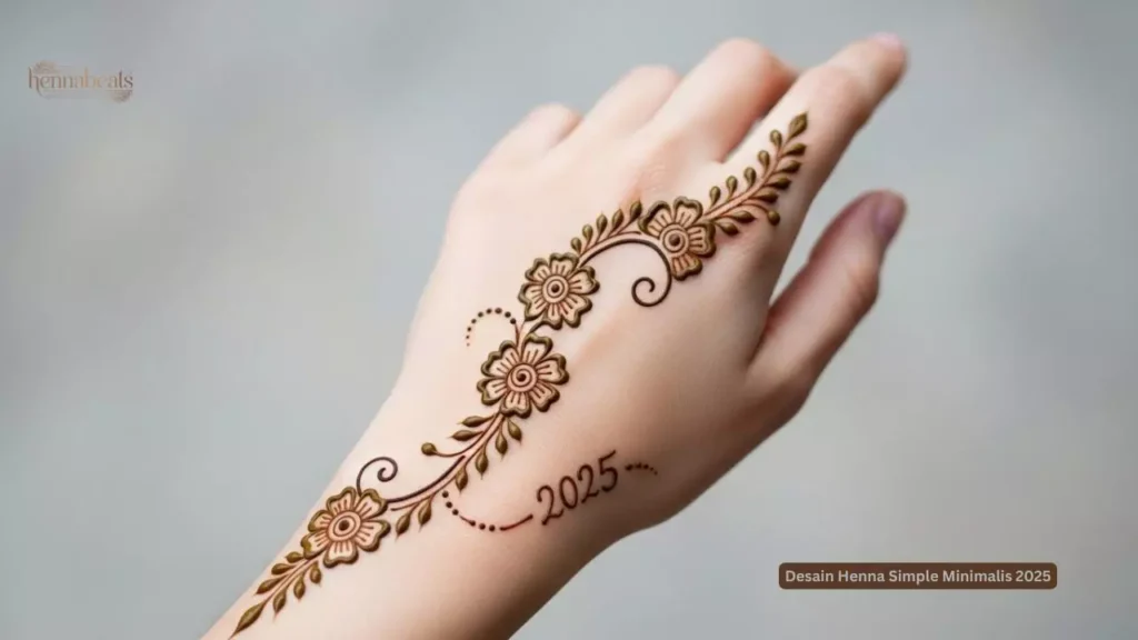 Desain Henna Simple Minimalis 2025