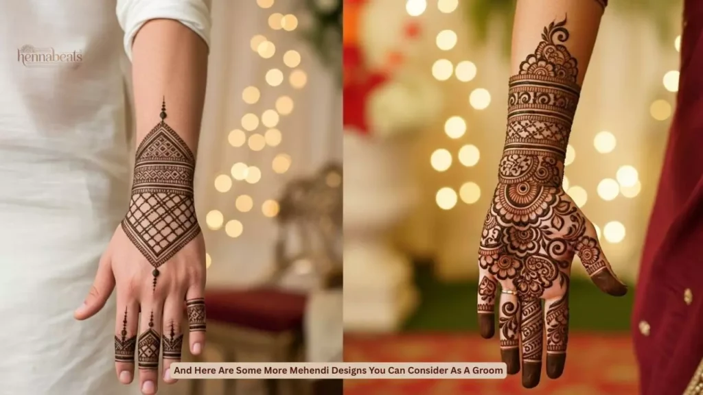 And Here Are Some More Mehendi Designs You Can Consider As A Groom