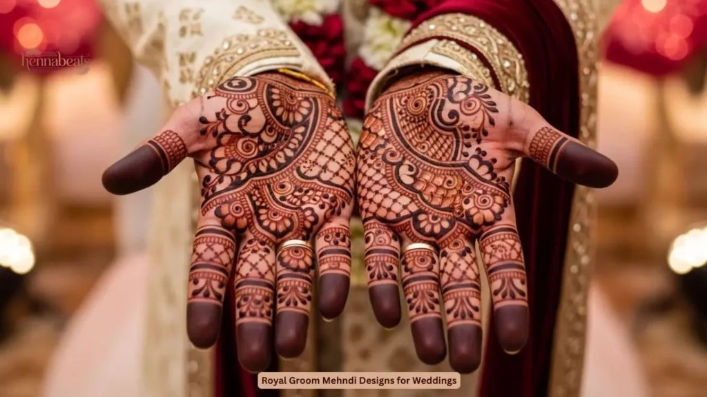 Royal Groom Mehndi Designs for Weddings