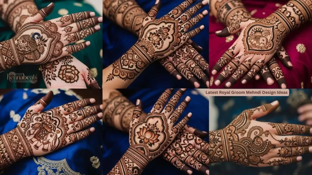 Latest Royal Groom Mehndi Design Ideas