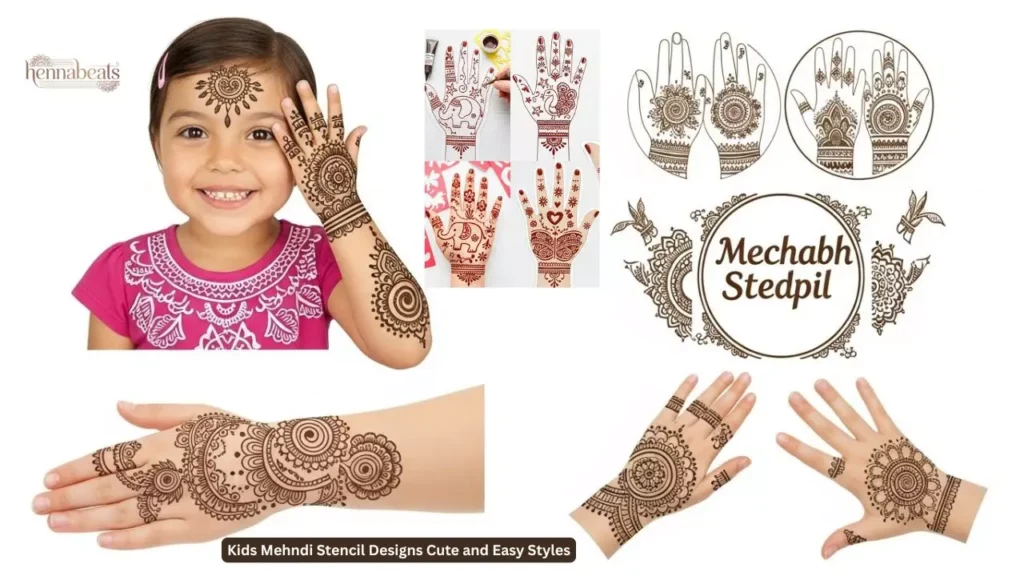Kids Mehndi Stencil Designs Cute and Easy Styles