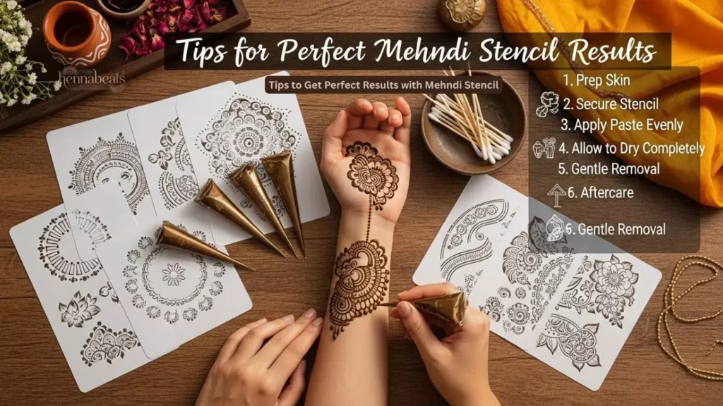Tips to Get Perfect Results with Mehndi Stencil