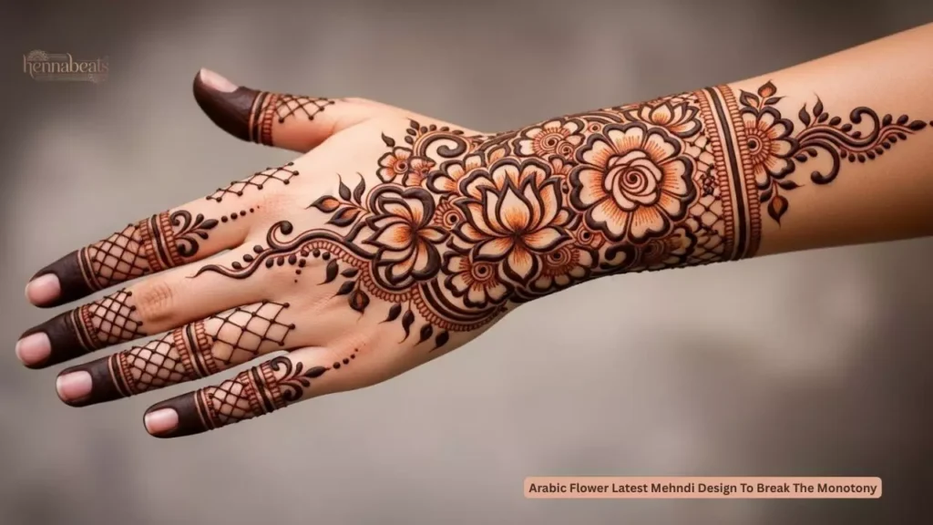 Arabic Flower Latest Mehndi Design To Break The Monotony