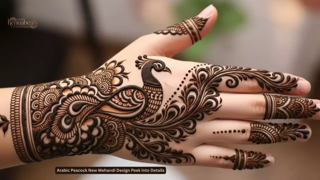 Arabic Peacock New Mehandi Design Peek into Details