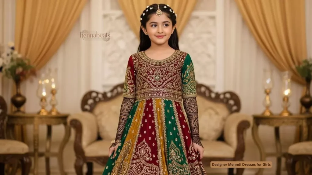 Designer Mehndi Dresses for Girls