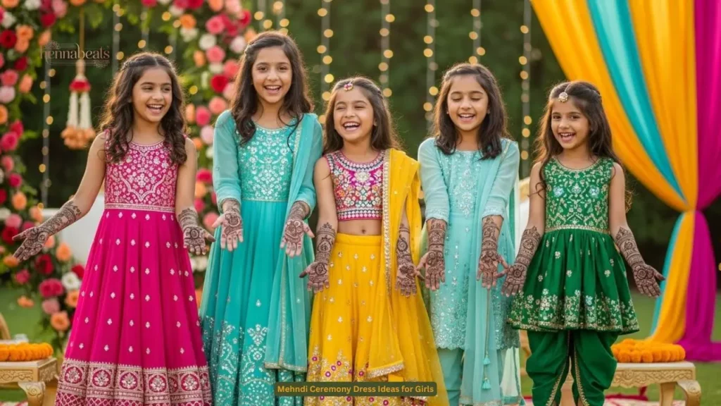 Mehndi Ceremony Dress Ideas for Girls
