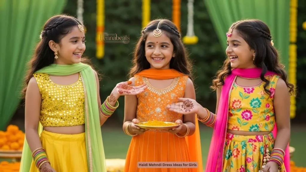 Haldi Mehndi Dress Ideas for Girls