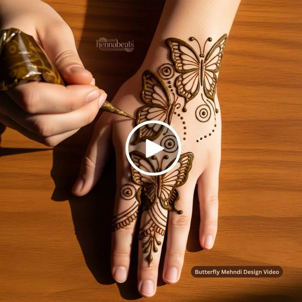 Butterfly Mehndi Design Video