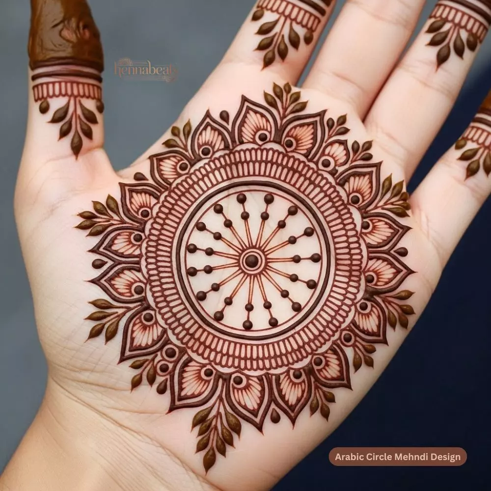 Arabic Circle Mehndi Design