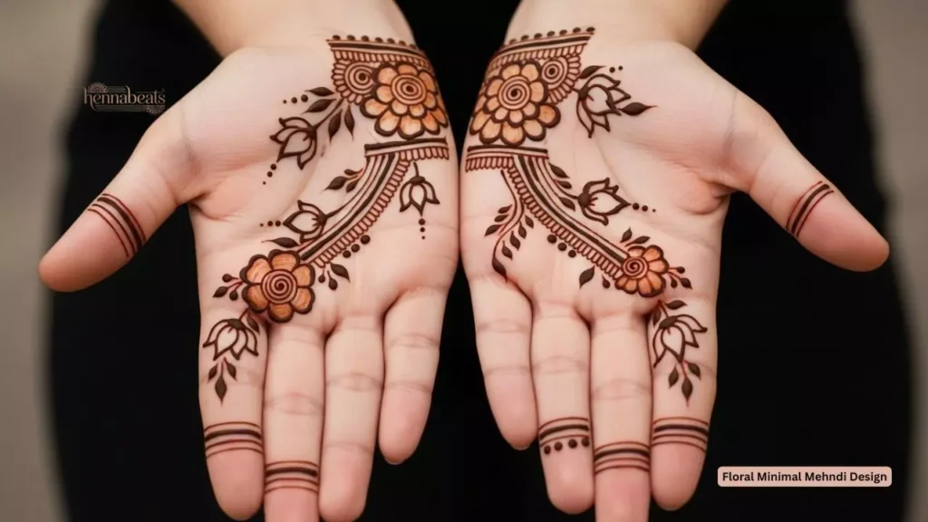 Floral Minimal Mehndi Design