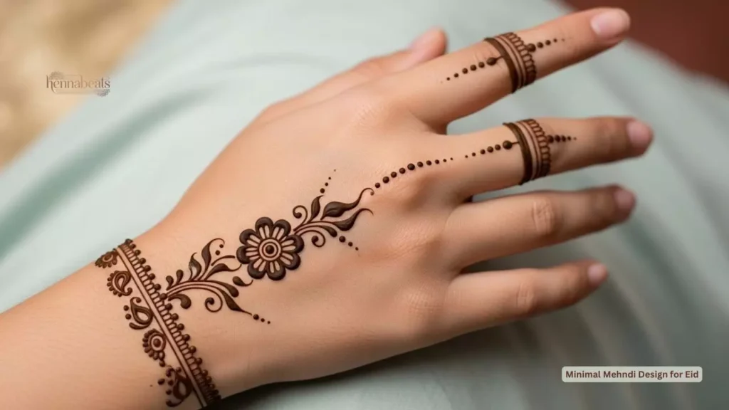 Minimal Mehndi Design for Eid