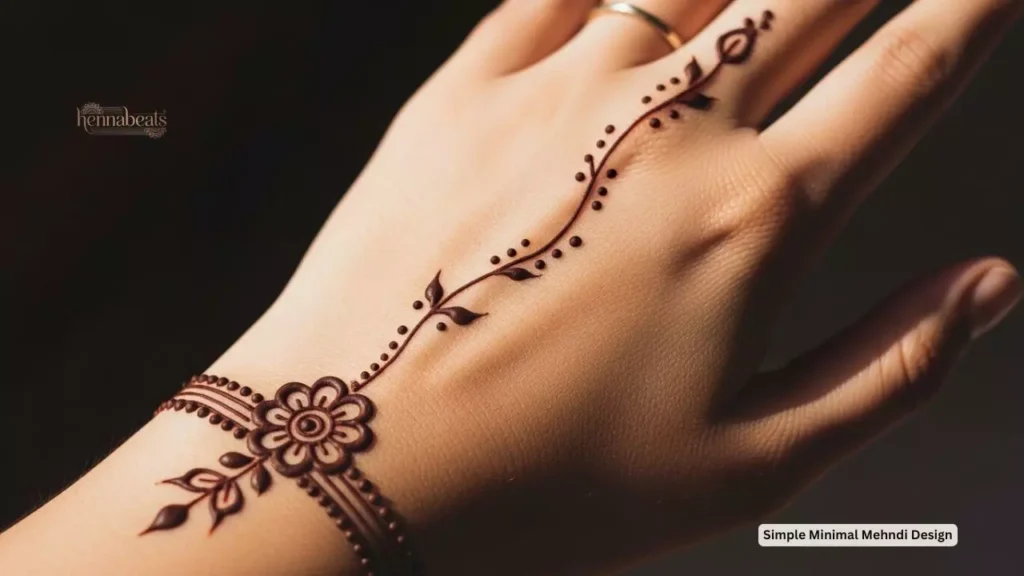 Simple Minimal Mehndi Design