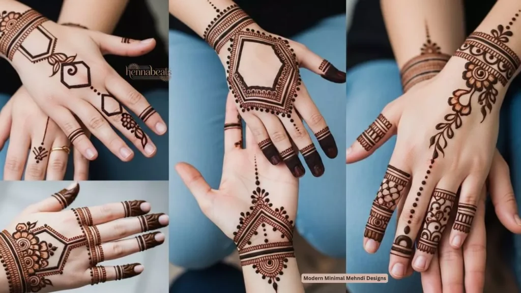 Modern Minimal Mehndi Designs