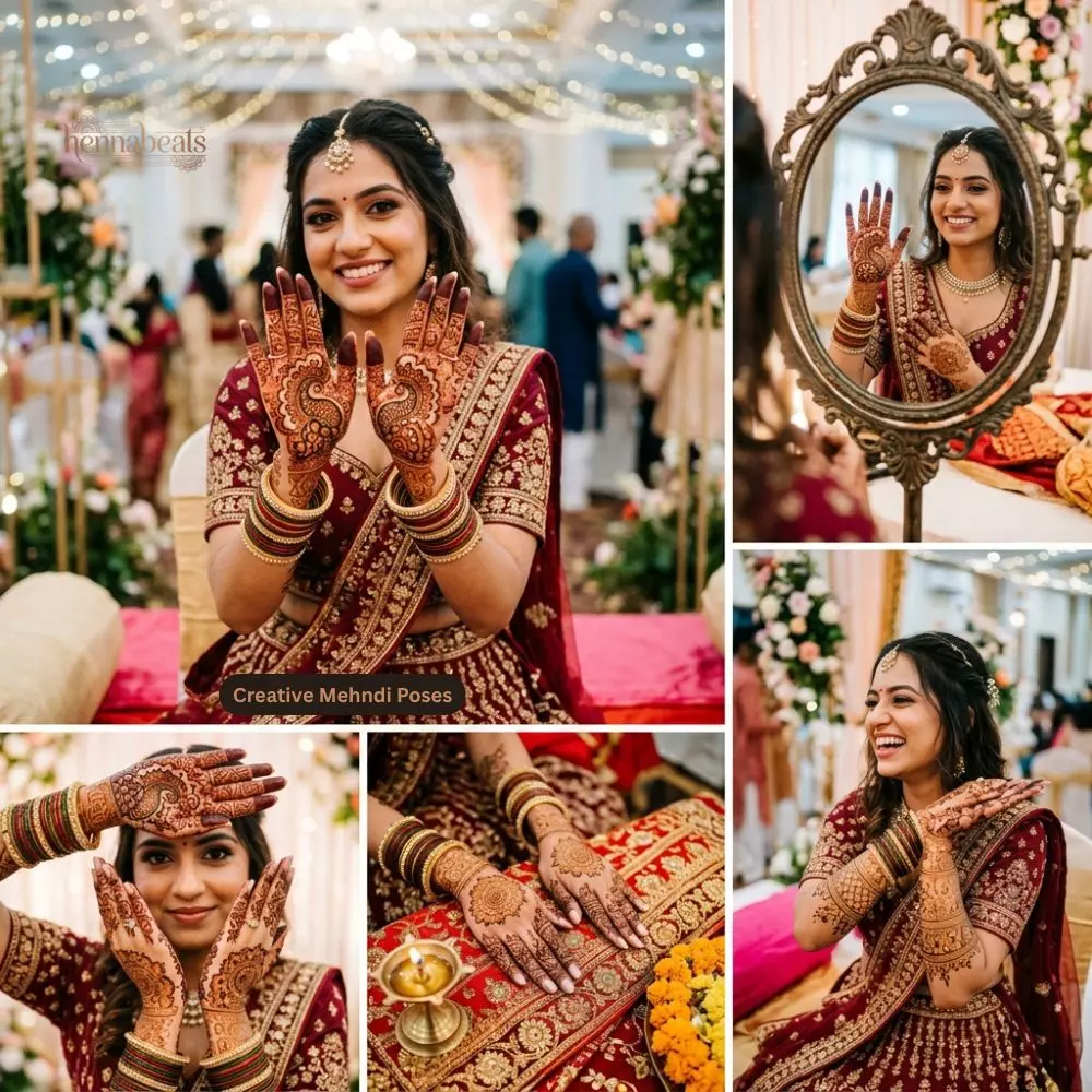 Creative Mehndi Poses