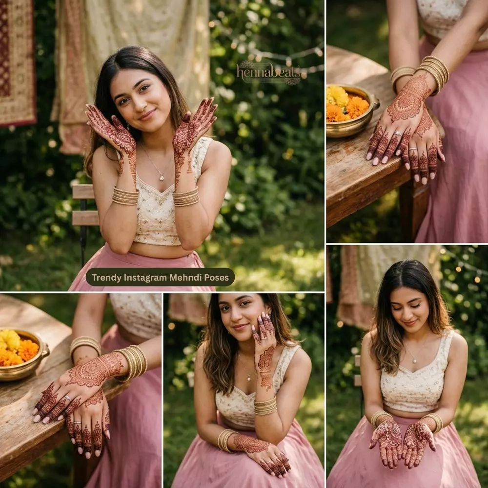 Trendy Instagram Mehndi Poses