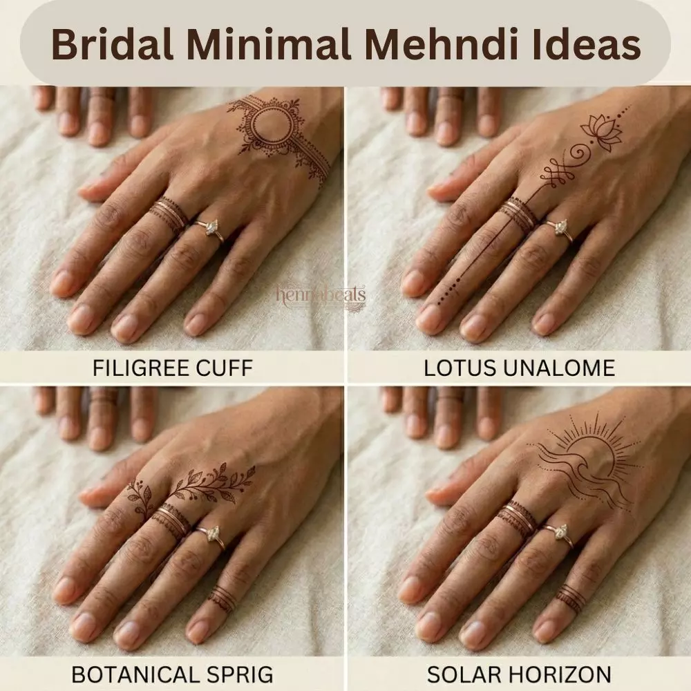 Bridal Minimal Mehndi Ideas