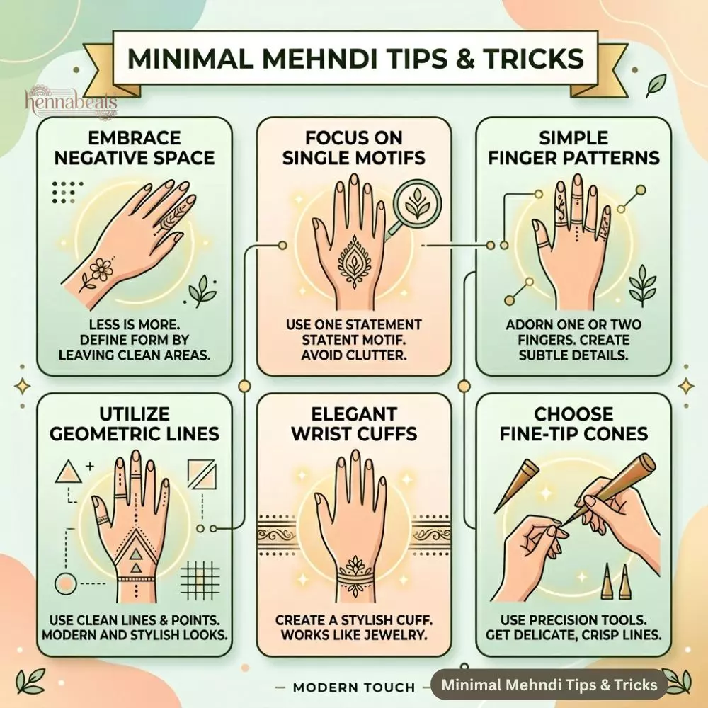 Minimal Mehndi Tips & Tricks
