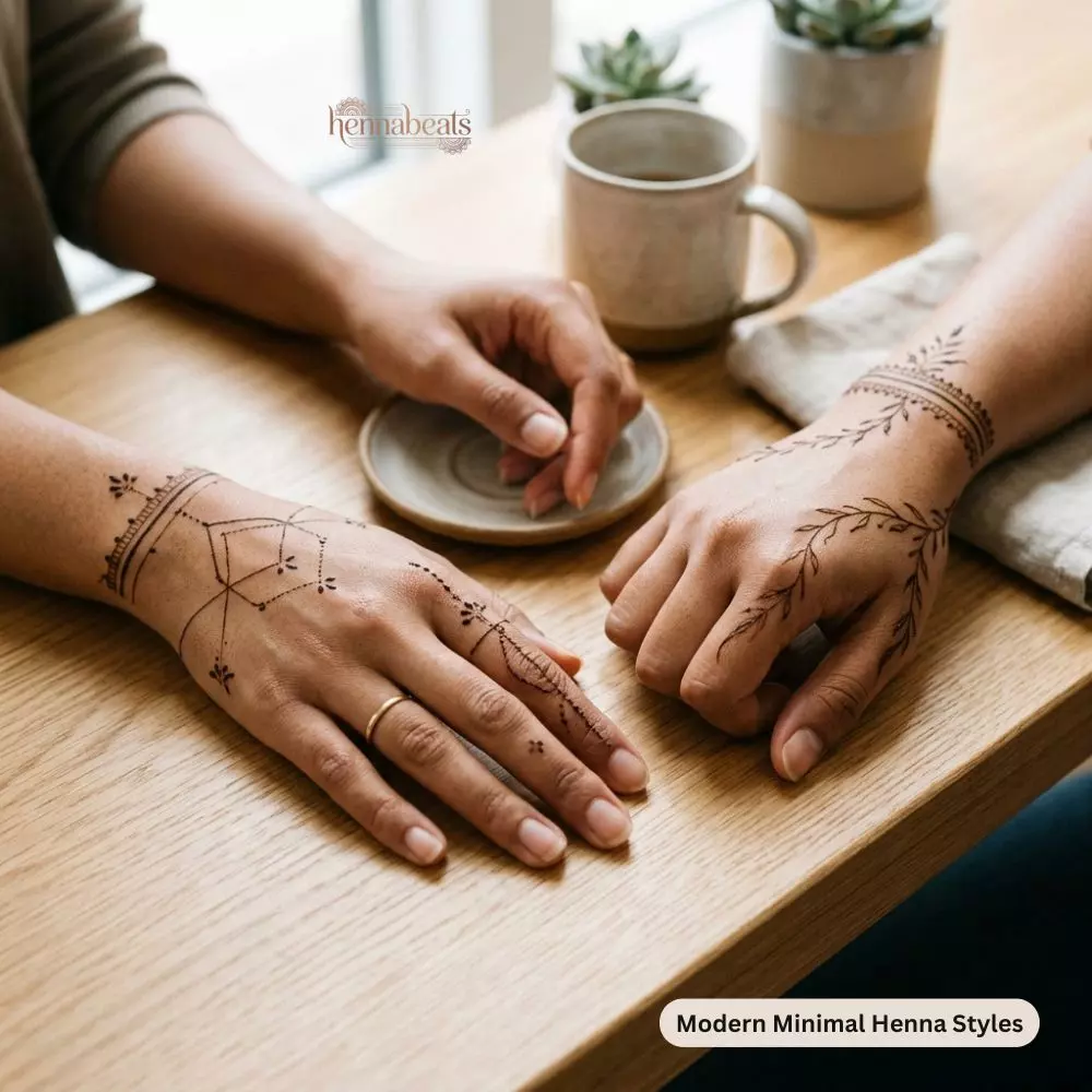 Modern Minimal Henna Styles