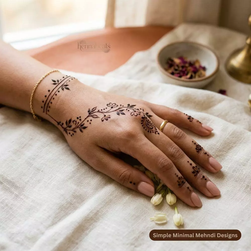 Simple Minimal Mehndi Designs