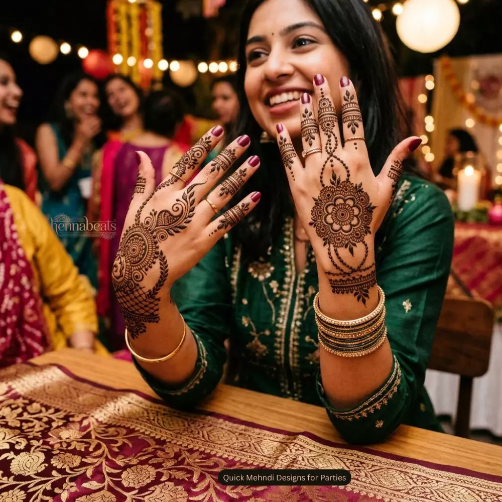 Quick Mehndi Designs for Parties