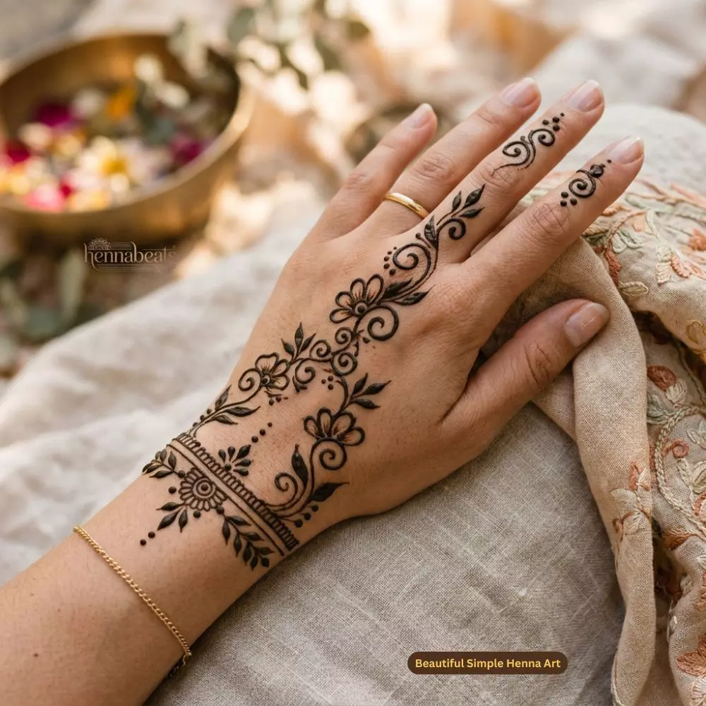 Beautiful Simple Henna Art
