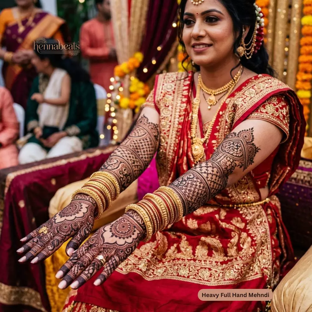 Heavy Full Hand Mehndi