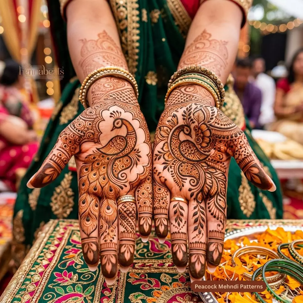 Peacock Mehndi Patterns