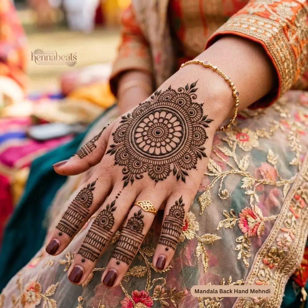 Mandala Back Hand Mehndi