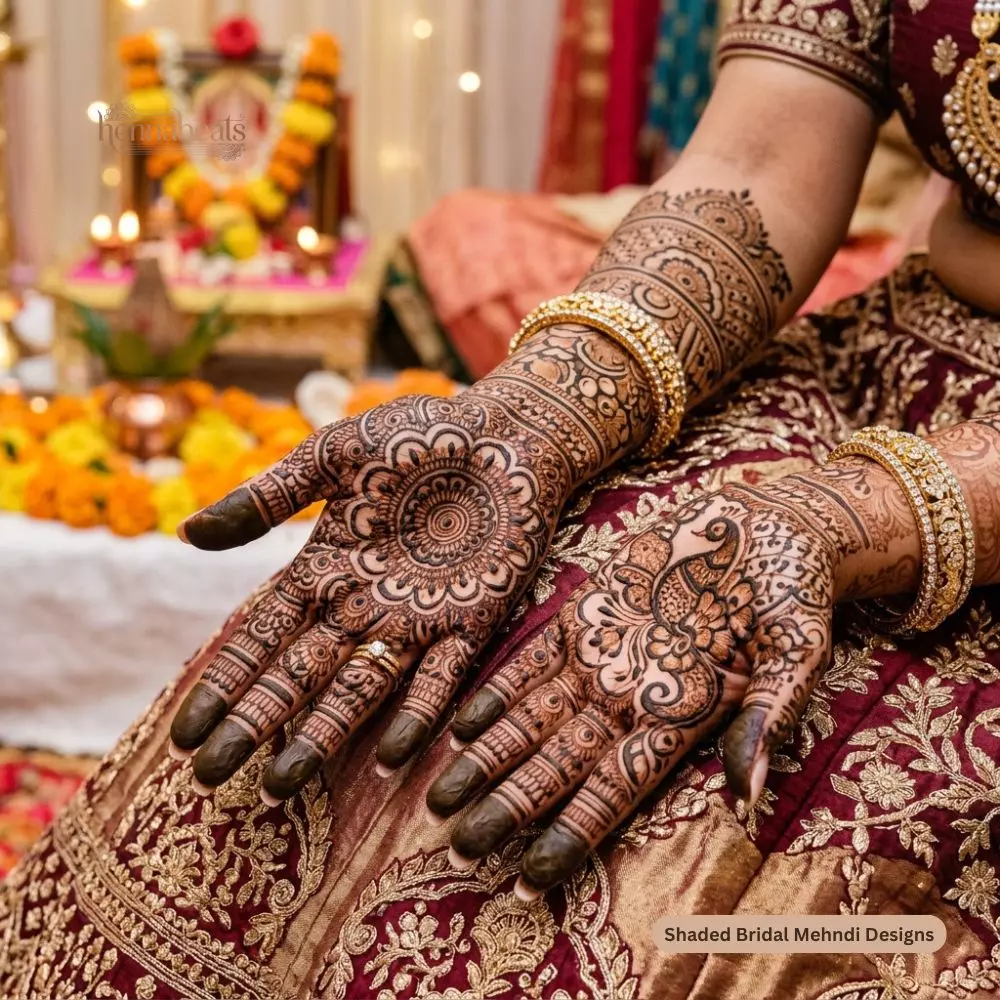 Shaded Bridal Mehndi Designs