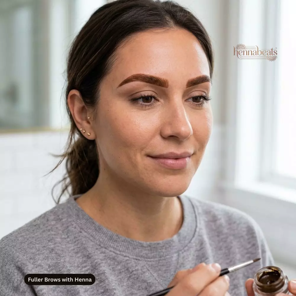 Fuller Brows with Henna