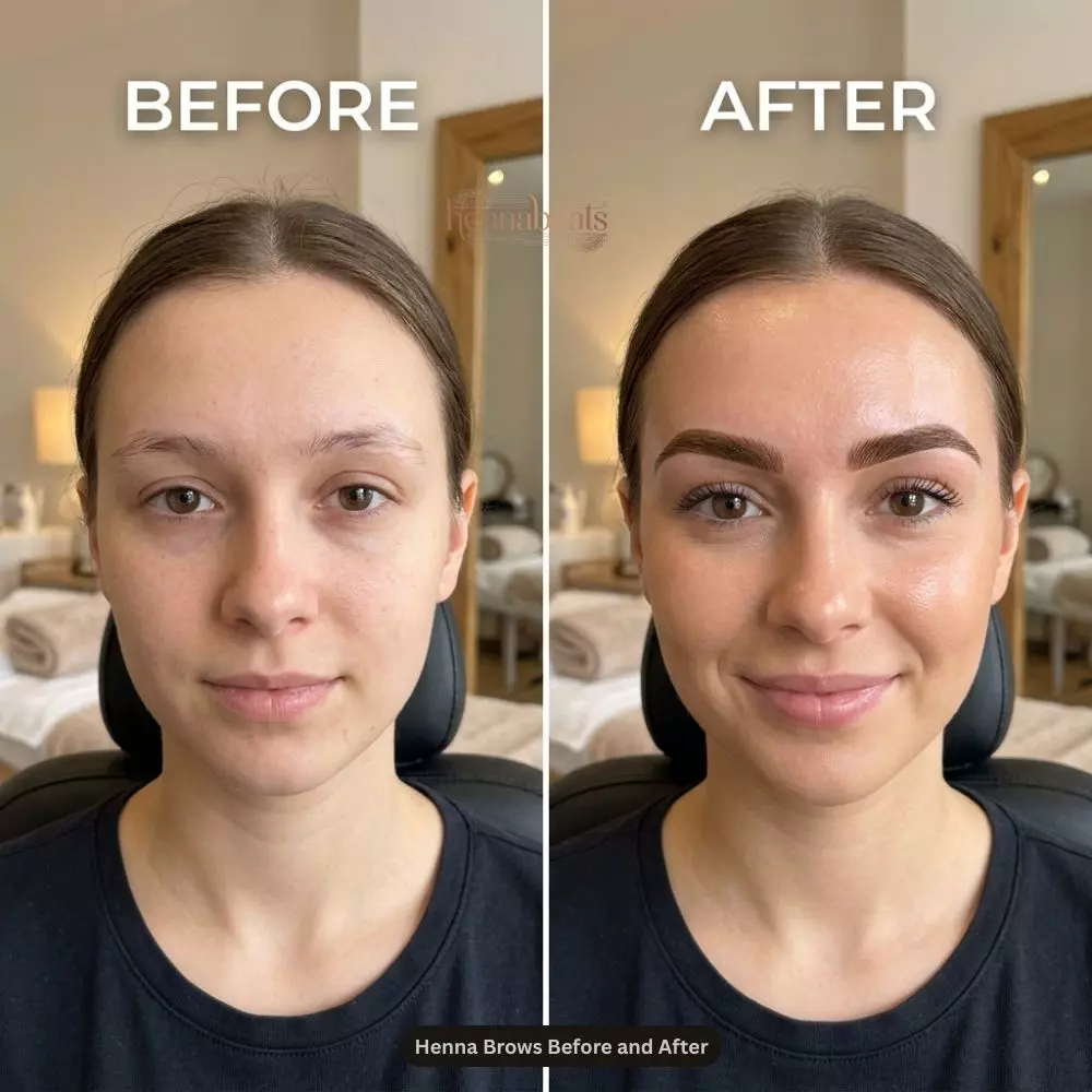 Henna Brows Before and After