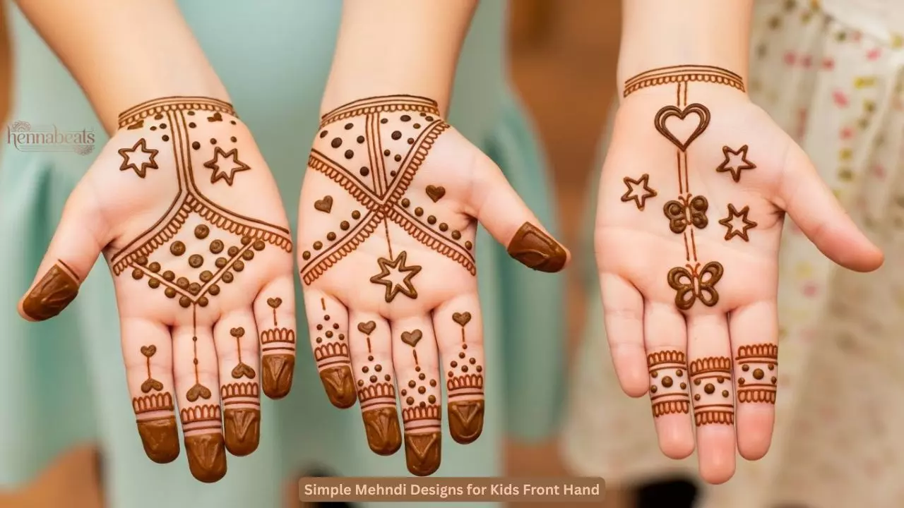 Simple Mehndi Designs for Kids Front Hand 2026