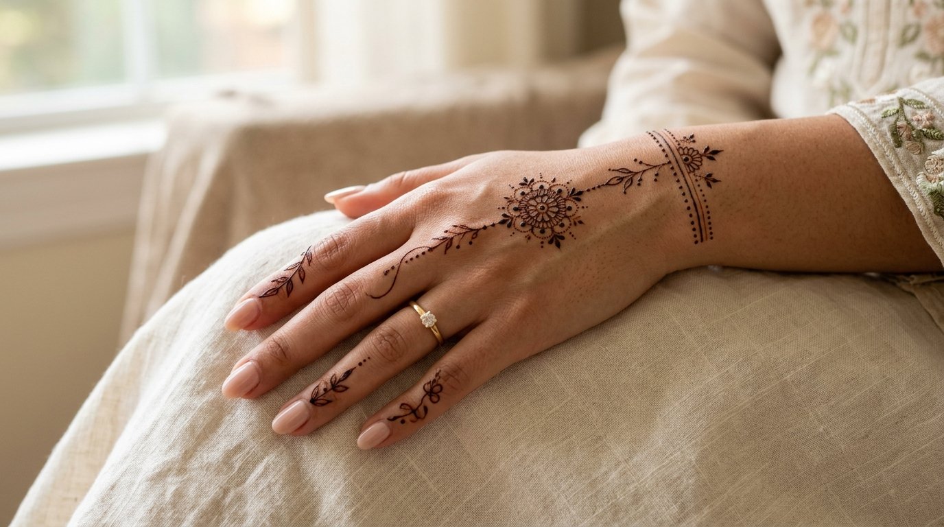 Minimalist Mehndi Design