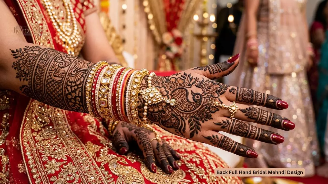 20+ Trending Back Full Hand Bridal Mehndi Design Patterns Every Bride Loves